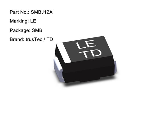 Диод 600W 12V SMBJ12A предохранения от Esd ультра низкой емкости двухнаправленный