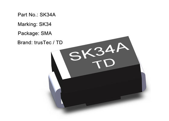 Диод барьера 3A SS34A SS34B SS34 SMD Schottky 40V SMA SMB SMC