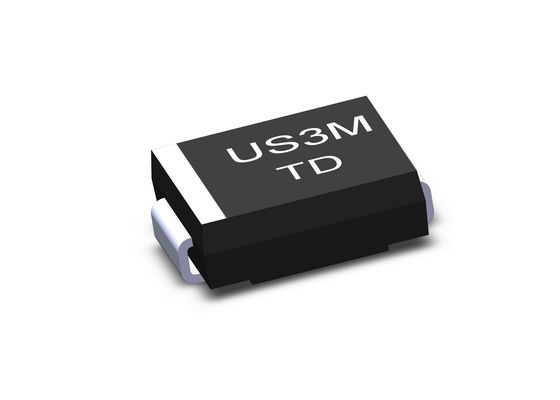 Пакет диода выпрямителя тока 3A спасения US3M высоковольтный ультра быстрый 1000V пластиковый SMC