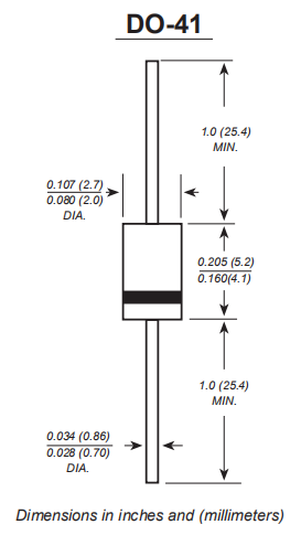 Осевой диод выпрямителя тока 1N5819 барьера Schottky 1N5822 SR160 SR260 SR360 SR560 SB160 SB260 SB360 SB560 0